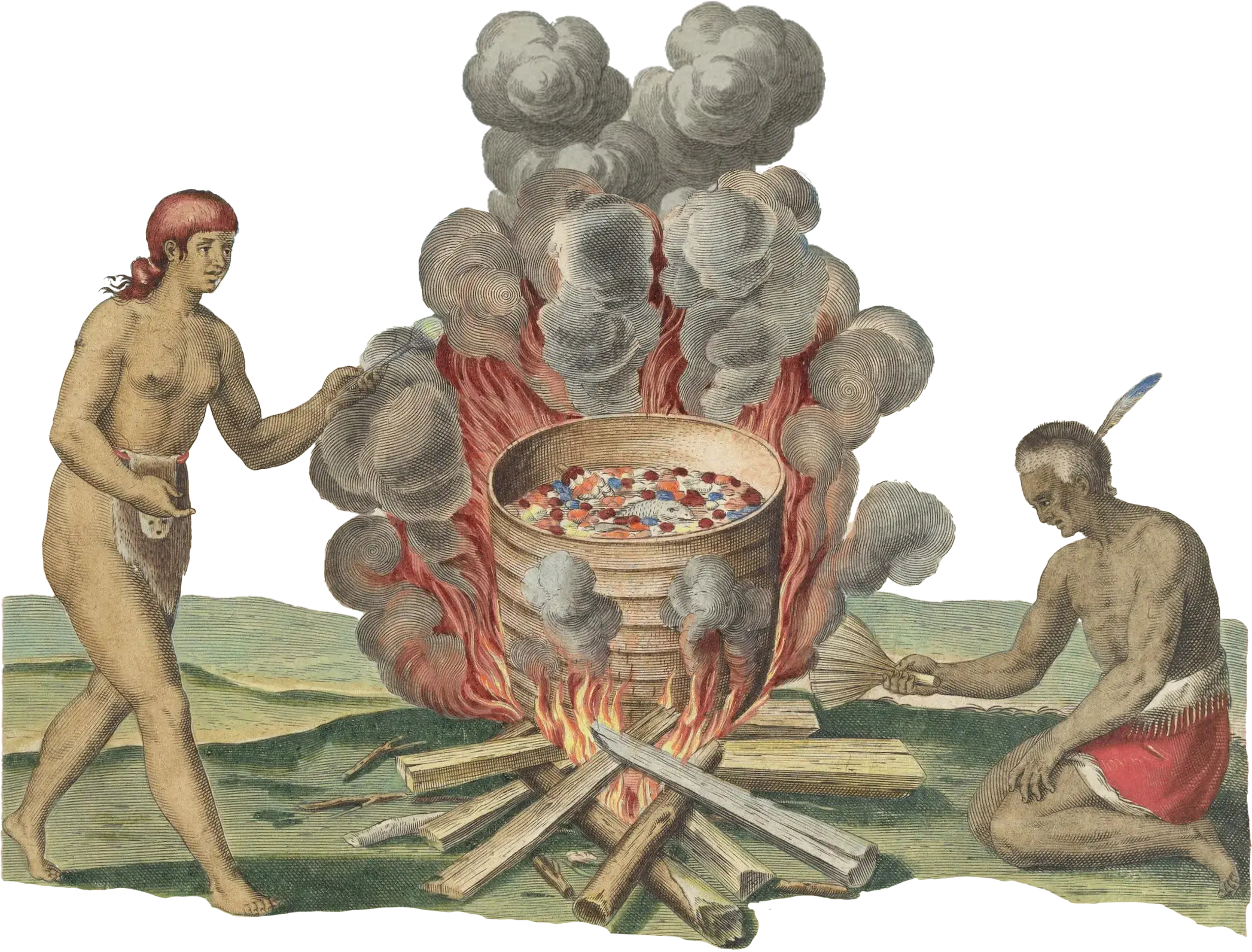 Making traditional stew