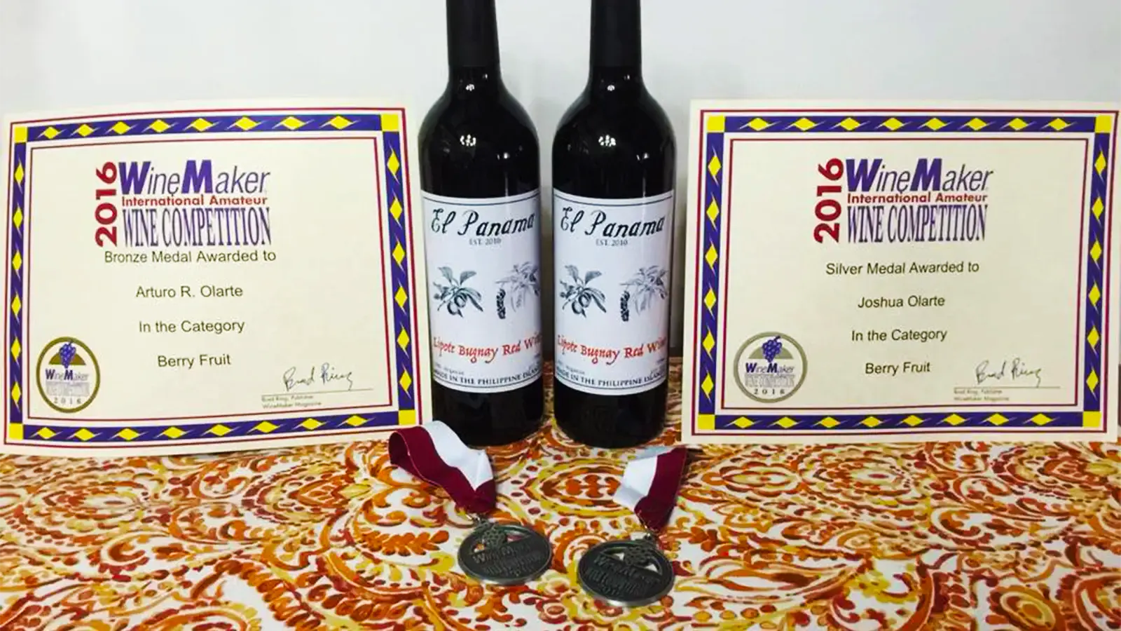 Winemaker Awards Certificates