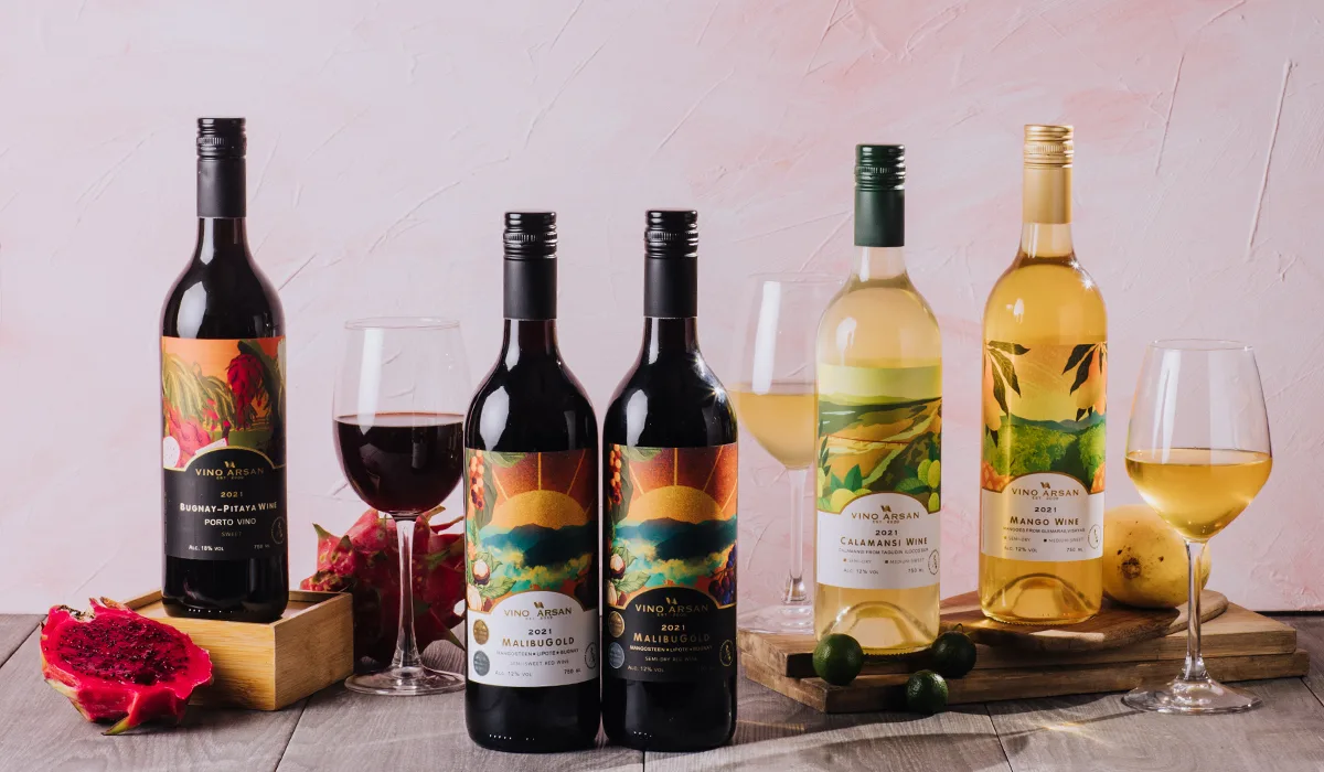 Filipino wines with tropical fruits
